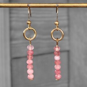 Strawberry Loop Retro Boho Earrings